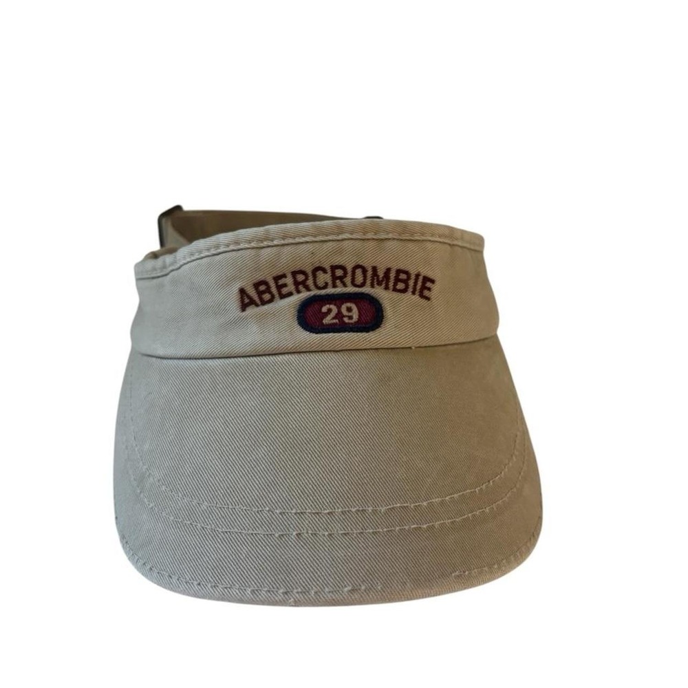 Abercrombie & Fitch Tan Visor Hat Adjustable Strap Vintage Y2K Casual
